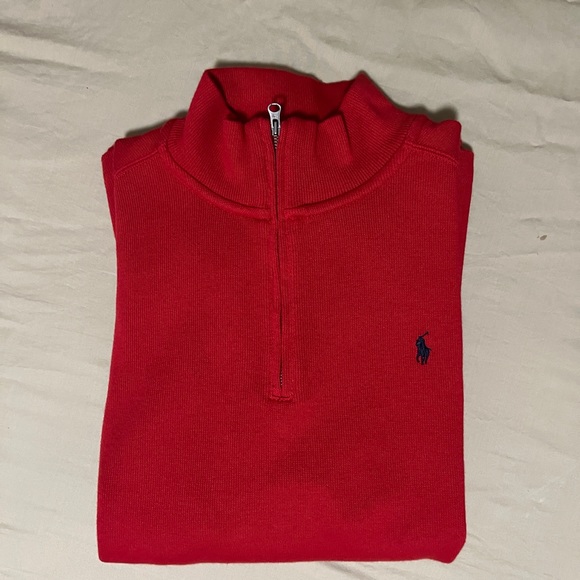 Polo Ralph Lauren| red quarter zip| kids XL fits like Men’s Medium| - Picture 2 of 2